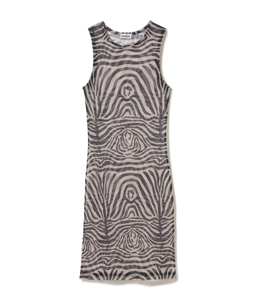 Sol Dress | Cream and Black Zebra