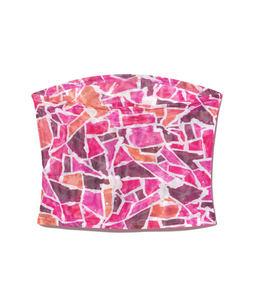 Zenni Tube Top | Pink Mosaic